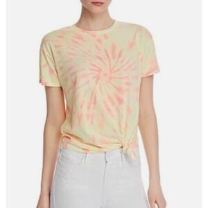 Generation Love Tee Womens Small Charlotte Yellow Tie Dye Tie Knot Hippie Shirt